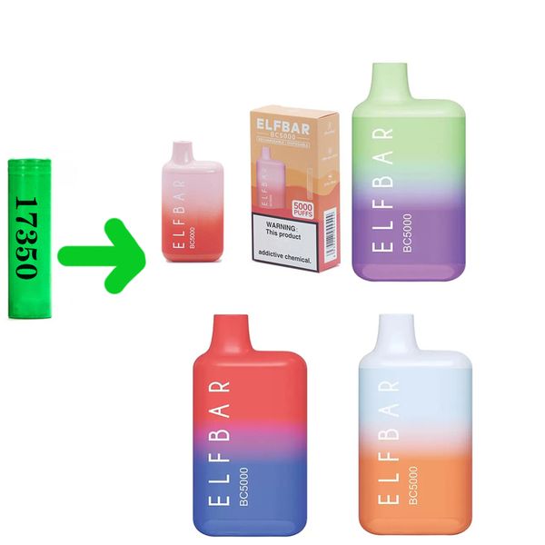 17350 battery elf bar bc5000 puffs 24 colors authentic pen with mesh coil vaporize device 5% pre-filled 13ml cartridge pod rechargeable 650m
17350 battery elf bar bc5000 puffs 24 colors authentic pen with mesh coil vaporize device 5% pre-filled 13ml cartridge pod rechargeable 650m