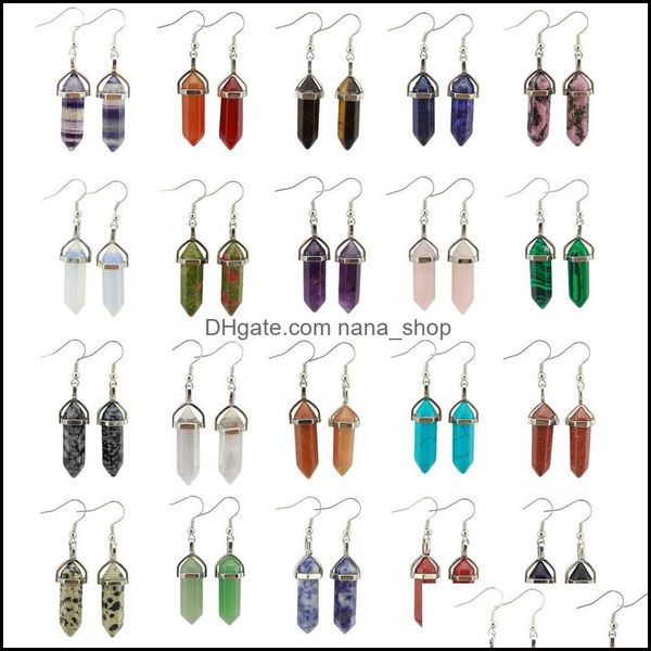 charm designer hexagon stone pendum charms earrings rose quartz turquoise lapis lazi sier plated healing crystal dangle dhseller2010 dhdj1, Golden
charm designer hexagon stone pendum charms earrings rose quartz turquoise lapis lazi sier plated healing crystal dangle dhseller2010 dhdj1, Golden
