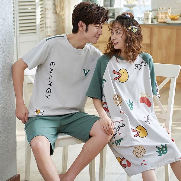 summer short-sleeved 100 sleepwears cotton pyjama set men style couple pijama, Black;red
summer short-sleeved 100 sleepwears cotton pyjama set men style couple pijama, Black;red