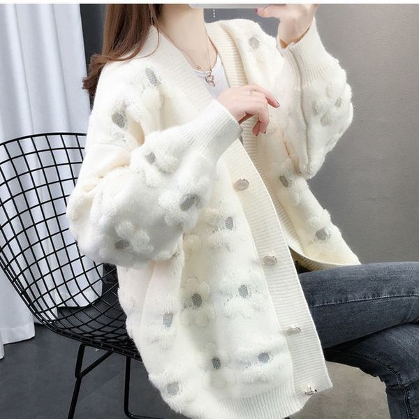 women s knits tees cardigan knitted sweater autumn winter long sleeve v neck casual street fashion coat 220902, White
women s knits tees cardigan knitted sweater autumn winter long sleeve v neck casual street fashion coat 220902, White