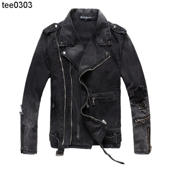 2020 personalized jacket autumn and winter new street fashion hole fashion men's denim black denim jacket amirs, Black;brown
2020 personalized jacket autumn and winter new street fashion hole fashion men's denim black denim jacket amirs, Black;brown