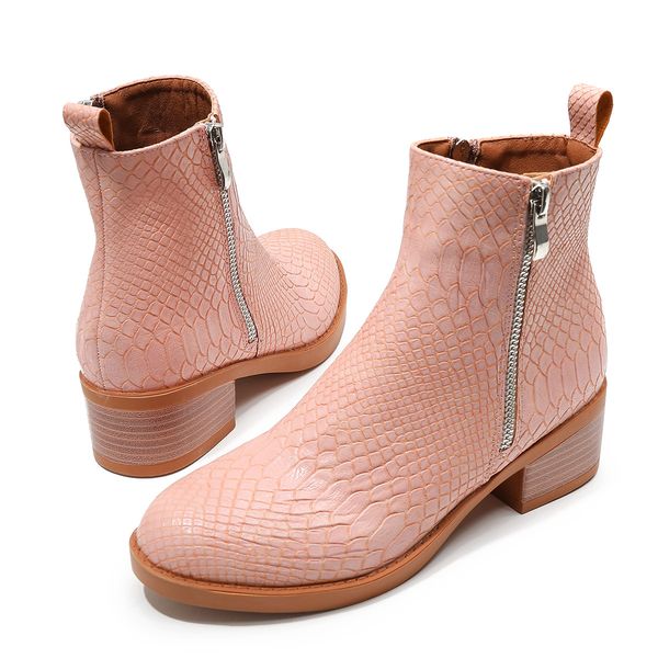 fashion lady ankle winter chelsea boots women shoes designer double zipper snake pattern martin boot, Black
fashion lady ankle winter chelsea boots women shoes designer double zipper snake pattern martin boot, Black