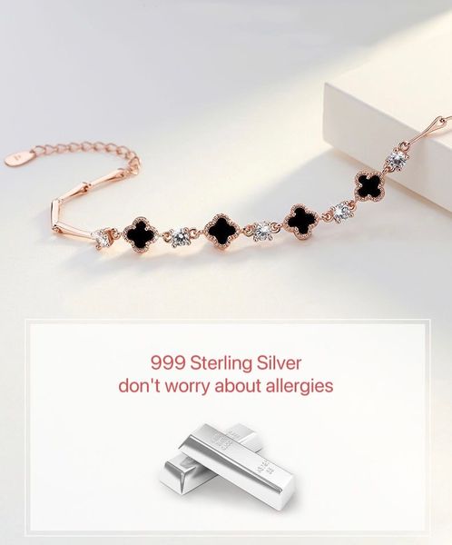 luxury link chain bangle classic clover bracelet designer bracelets jewelry for girls women natural black agate sterling silver diamond gift
luxury link chain bangle classic clover bracelet designer bracelets jewelry for girls women natural black agate sterling silver diamond gift