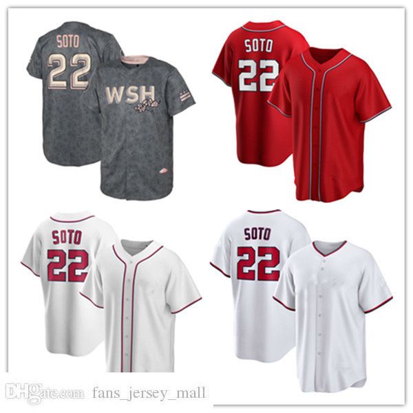 2022 city baseball jerseys juan soto 22 jersey gray navy white red color button up men size s-xxxl stitched, Black
2022 city baseball jerseys juan soto 22 jersey gray navy white red color button up men size s-xxxl stitched, Black