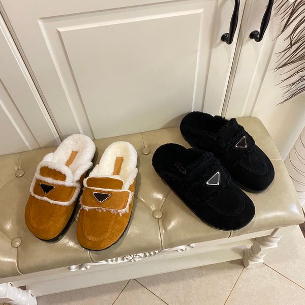 designer brand wool slippers winter fashion triangle all-match cotton shoes black brown wear-resistant non-slip warm slippers size 35-40
designer brand wool slippers winter fashion triangle all-match cotton shoes black brown wear-resistant non-slip warm slippers size 35-40