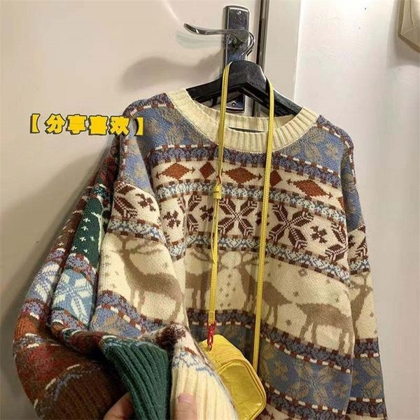 mens sweaters korean version of the trend retro christmas elk sweater men and women winter japanese retro original hysteps loose couple swea, White;black
mens sweaters korean version of the trend retro christmas elk sweater men and women winter japanese retro original hysteps loose couple swea, White;black
