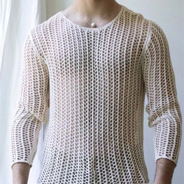 men's t-shirts men mesh t shirt transparent o-neck long sleeve streetwear men clothing solid party nightclub camisetas s-5xl incerun 22, White;black
men's t-shirts men mesh t shirt transparent o-neck long sleeve streetwear men clothing solid party nightclub camisetas s-5xl incerun 22, White;black