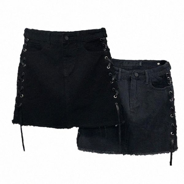 skirts skirts punk black casual ripped split denim skirt mid waist straight short women plain pencil with bandag a62k#
skirts skirts punk black casual ripped split denim skirt mid waist straight short women plain pencil with bandag a62k#
