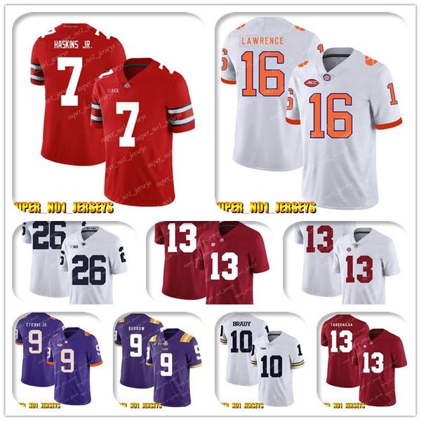 basketball football jersey ncaa 7 dwayne haskins jr 16 trevor lawrence clemson tigers college football jersey daniel jones saquon barkley la, Black
basketball football jersey ncaa 7 dwayne haskins jr 16 trevor lawrence clemson tigers college football jersey daniel jones saquon barkley la, Black