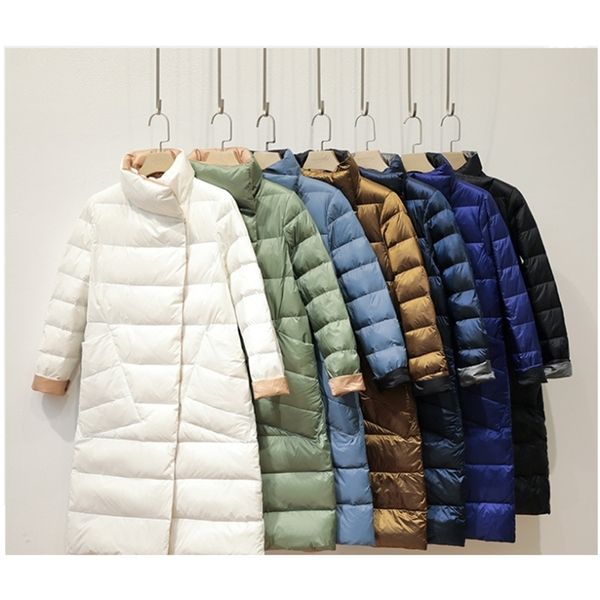 womens down parkas lightweight white duck down midlength down jacket womens autumn winter slant pocket lapel doublesided overtheknee coa 220, Black
womens down parkas lightweight white duck down midlength down jacket womens autumn winter slant pocket lapel doublesided overtheknee coa 220, Black