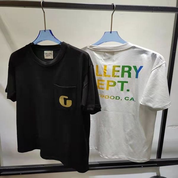 trendy gallerydept designer t shirts correct version summer gradient letter high street pocket short sleeve men's t-shirt women's, White;black
trendy gallerydept designer t shirts correct version summer gradient letter high street pocket short sleeve men's t-shirt women's, White;black