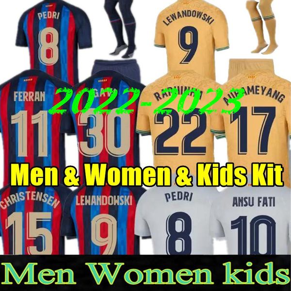 22 23 lewandowski pedri soccer jerseys kounde adama ferran camiseta de football ansu fati gavi raphinha 2022 2023 barcelonas dest shirt kits, Black;yellow
22 23 lewandowski pedri soccer jerseys kounde adama ferran camiseta de football ansu fati gavi raphinha 2022 2023 barcelonas dest shirt kits, Black;yellow