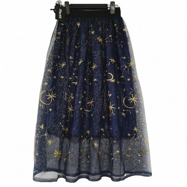 skirts gold moon star embroidered tulle skirt vintage semi sheer fabric high waist pleated midi for women ladies skirts o6jl#, Black
skirts gold moon star embroidered tulle skirt vintage semi sheer fabric high waist pleated midi for women ladies skirts o6jl#, Black