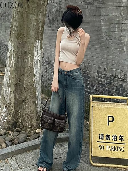 women s jeans retro for women straight high waist summer large size loose slimming pear shaped figure mop wide leg pants y2k 220902, Blue
women s jeans retro for women straight high waist summer large size loose slimming pear shaped figure mop wide leg pants y2k 220902, Blue