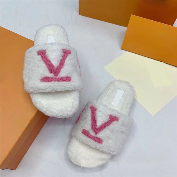 winter wool slipper shoes designer woman fur sandal slides fashion letters open toe warm plush sliders luxurious flip flops with box, Black
winter wool slipper shoes designer woman fur sandal slides fashion letters open toe warm plush sliders luxurious flip flops with box, Black