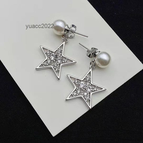 dangle chandelier luxury dangle pentagram pearl pendant micro inlays full diamonds asymmetric ear stud anti allergy women' earrings, Silver
dangle chandelier luxury dangle pentagram pearl pendant micro inlays full diamonds asymmetric ear stud anti allergy women' earrings, Silver