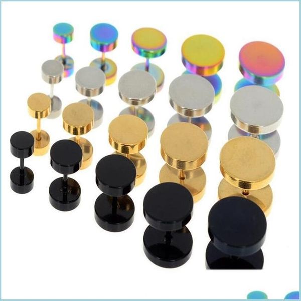 stud stud 10pcs stainless steel faux fake ear plugs flesh tunnel gauges tapers stretcher earring 614mm piercing jewelry fnjn vipjewel dhcqe, Golden;silver
stud stud 10pcs stainless steel faux fake ear plugs flesh tunnel gauges tapers stretcher earring 614mm piercing jewelry fnjn vipjewel dhcqe, Golden;silver