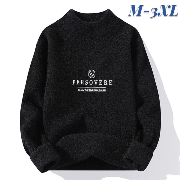 mens sweaters winter longsleeved warm youth knitted sweater casual shopping comfortable half turtleneck 220901, White;black
mens sweaters winter longsleeved warm youth knitted sweater casual shopping comfortable half turtleneck 220901, White;black