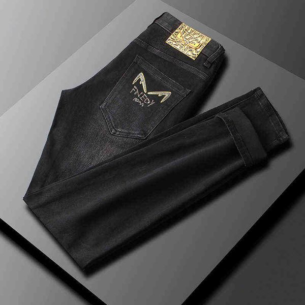 men's jeans black micro elastic autumn and winter youth small feet long pants, Blue
men's jeans black micro elastic autumn and winter youth small feet long pants, Blue