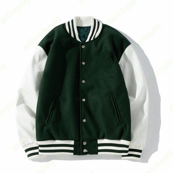 green baseball uniform mens jacket designer jackets windbreaker varsity coat windbreak single breasted color block stand collar jacket, Black;brown
green baseball uniform mens jacket designer jackets windbreaker varsity coat windbreak single breasted color block stand collar jacket, Black;brown