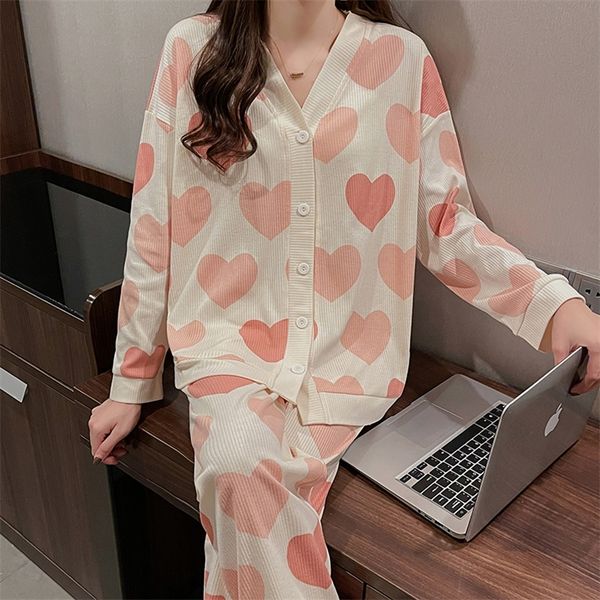 womens sleepwear xizou cotton pajamas set women autumn and winter long sleeve v neck love printing 2 pieces women clothing loungewear sleepw, Black;red
womens sleepwear xizou cotton pajamas set women autumn and winter long sleeve v neck love printing 2 pieces women clothing loungewear sleepw, Black;red