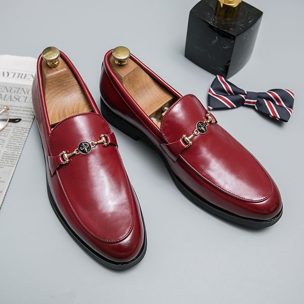 Loafers Men Shoes Classic Pointed Toe Solid Color PU Metal Buckle A Pedal Fashion Business Casual Wedding Daily AD126, Clear
Loafers Men Shoes Classic Pointed Toe Solid Color PU Metal Buckle A Pedal Fashion Business Casual Wedding Daily AD126, Clear