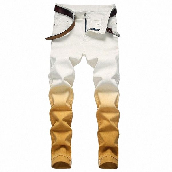 men's jeans original european express high street personalized fashion hanging dyed yellowing elastic slim fitting small leg jeans men&, Blue
men's jeans original european express high street personalized fashion hanging dyed yellowing elastic slim fitting small leg jeans men&, Blue