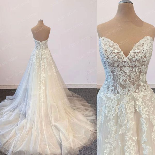 real image a-line white applqiues sweetheart wedding dress 2022 backless bridal gowns women vestidos custom made
real image a-line white applqiues sweetheart wedding dress 2022 backless bridal gowns women vestidos custom made