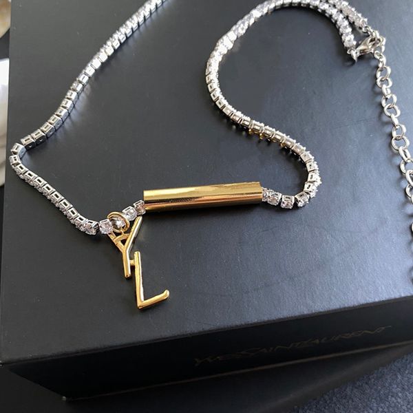 new luxury fashion necklace designer jewelry party diamond pendant rose gold necklaces for women jewellery charm gift, Silver
new luxury fashion necklace designer jewelry party diamond pendant rose gold necklaces for women jewellery charm gift, Silver