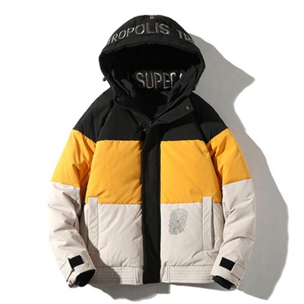 men splicing down parkas jackets fashion ins trend couples thicken zipper hooded outerwears designer winter male casual luxury bread pu250o, Black
men splicing down parkas jackets fashion ins trend couples thicken zipper hooded outerwears designer winter male casual luxury bread pu250o, Black