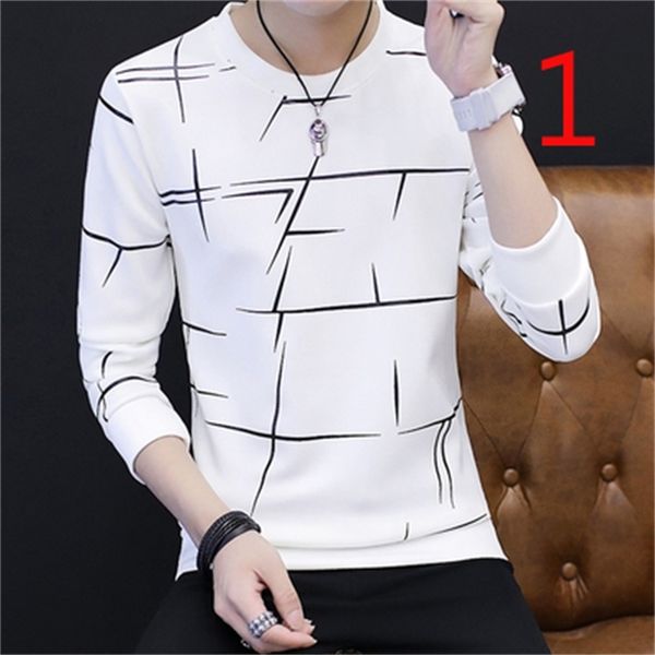 men's t shirts long-sleeved t-shirt male slim korean version of the trend of cotton wild sweater thin section shirt 220902, White;black
men's t shirts long-sleeved t-shirt male slim korean version of the trend of cotton wild sweater thin section shirt 220902, White;black