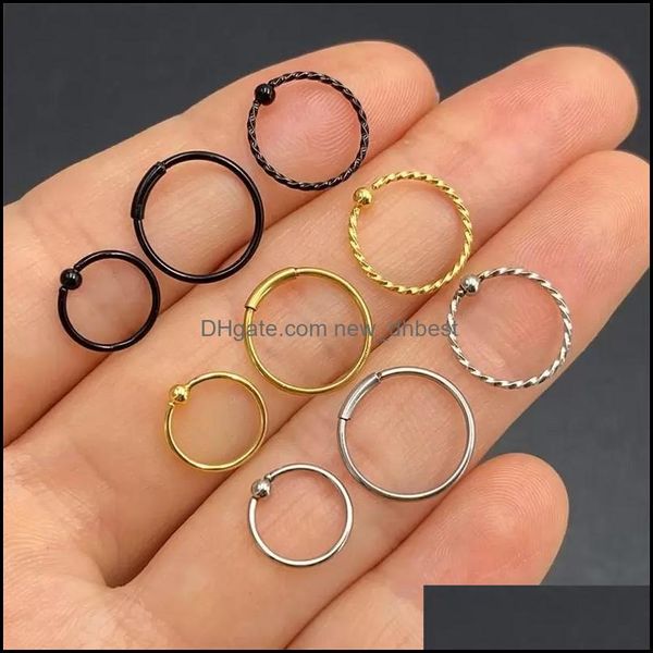 nose rings studs 1pc 6/8/10mm stainless steel ball threaded nose rings mixed color body clips hoop for women men cartilag newdhdhwro, Silver
nose rings studs 1pc 6/8/10mm stainless steel ball threaded nose rings mixed color body clips hoop for women men cartilag newdhdhwro, Silver