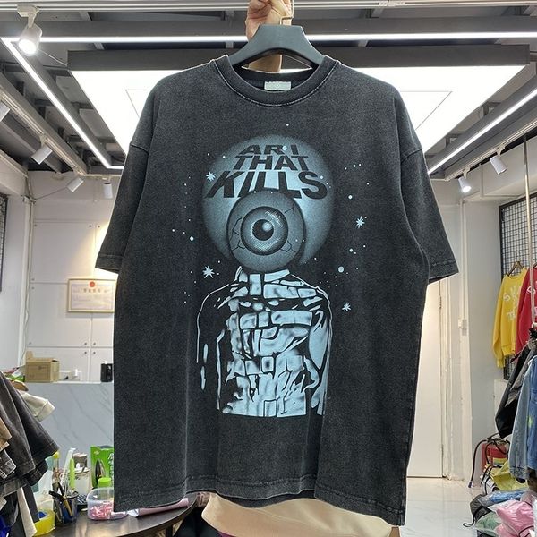 trendy gallerydept designer t shirts summer high street joint eye print vintage wash used loose round neck short sleeve t-shirt, White;black
trendy gallerydept designer t shirts summer high street joint eye print vintage wash used loose round neck short sleeve t-shirt, White;black