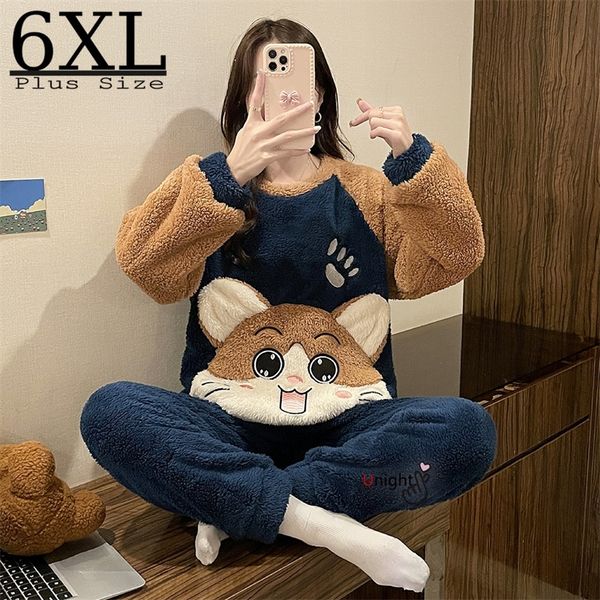 womens sleepwear 6xl womens flannel pajamas outfit warm winter home clothes trousers two piece pajamas sets coral fleece home suit pijama 22, Black;red
womens sleepwear 6xl womens flannel pajamas outfit warm winter home clothes trousers two piece pajamas sets coral fleece home suit pijama 22, Black;red