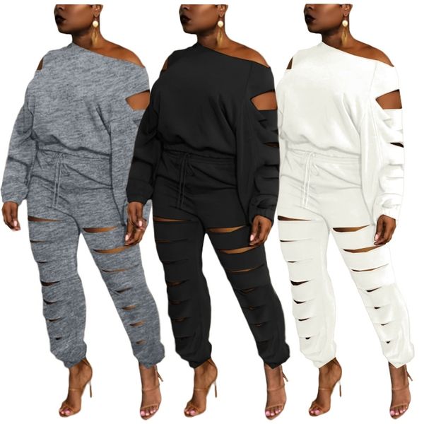 women's two piece pants autumn solid hollow out tracksuit women casual skew neck long sleeve sweatshirts crop 2 set outfits matching 22, White
women's two piece pants autumn solid hollow out tracksuit women casual skew neck long sleeve sweatshirts crop 2 set outfits matching 22, White