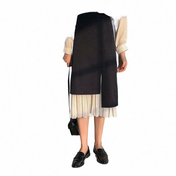 skirts stitching irregular high waist mid-length women pleated skirt white chiffon lining ladies a-line slim casual female skirts s9dv#, Black
skirts stitching irregular high waist mid-length women pleated skirt white chiffon lining ladies a-line slim casual female skirts s9dv#, Black