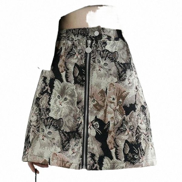 skirts skirts elegant vintage ladies cat printed mini a-line women embroidery pencil high waist skirt mujer zipper g7gm#, Black
skirts skirts elegant vintage ladies cat printed mini a-line women embroidery pencil high waist skirt mujer zipper g7gm#, Black
