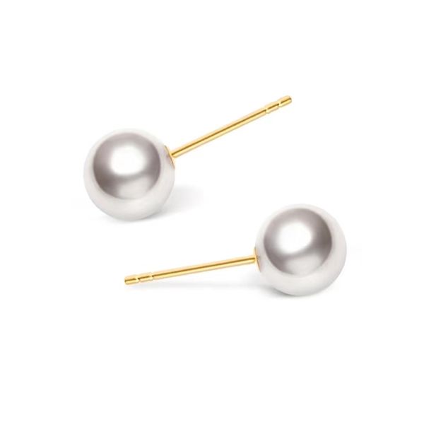 freshwater pearl pearl earrings studs 9mm size 18k gold multi color selection gift for women jewellery fashion and atmosphere, Golden;silver
freshwater pearl pearl earrings studs 9mm size 18k gold multi color selection gift for women jewellery fashion and atmosphere, Golden;silver