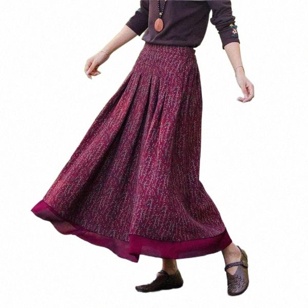 skirts cotton and linen retro floral skirt elastic waist stitching all-match pleated printed a-line fall winter saia longa y727 skirts g8kl#, Black
skirts cotton and linen retro floral skirt elastic waist stitching all-match pleated printed a-line fall winter saia longa y727 skirts g8kl#, Black