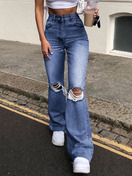 women s jeans spring autumn trousers high waist ripped slim fit straight fashion trend elegant flared pants for women 220902, Blue
women s jeans spring autumn trousers high waist ripped slim fit straight fashion trend elegant flared pants for women 220902, Blue