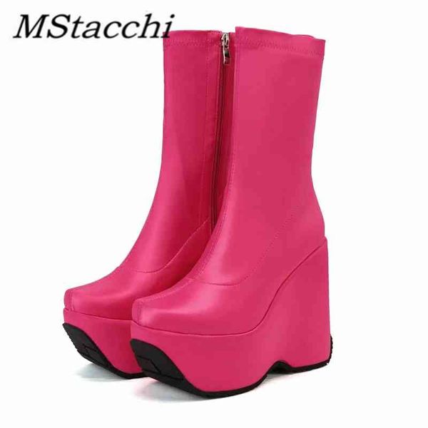 boots mstacchi 2022 autumn women platform wedges for zipper square head ankle ladies chunky heels short botas mujer 220901, Black
boots mstacchi 2022 autumn women platform wedges for zipper square head ankle ladies chunky heels short botas mujer 220901, Black