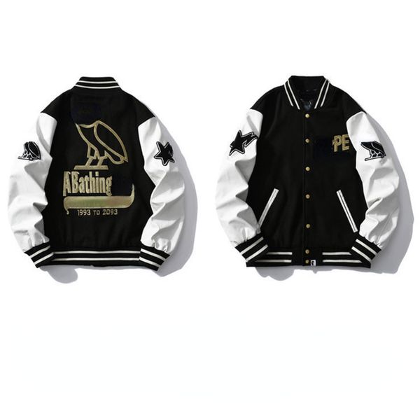 ape jacket mens coat ba 22 pe designer baseball jackets men women american hip hop sportswear oversize streetwear, Black;brown
ape jacket mens coat ba 22 pe designer baseball jackets men women american hip hop sportswear oversize streetwear, Black;brown