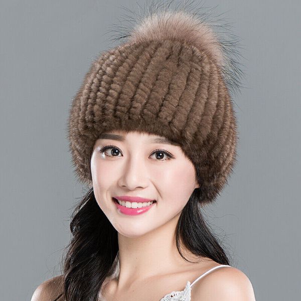 100% import mink fur hat with fox fur ball beanie cap winter warm high elastic, Blue;gray
100% import mink fur hat with fox fur ball beanie cap winter warm high elastic, Blue;gray