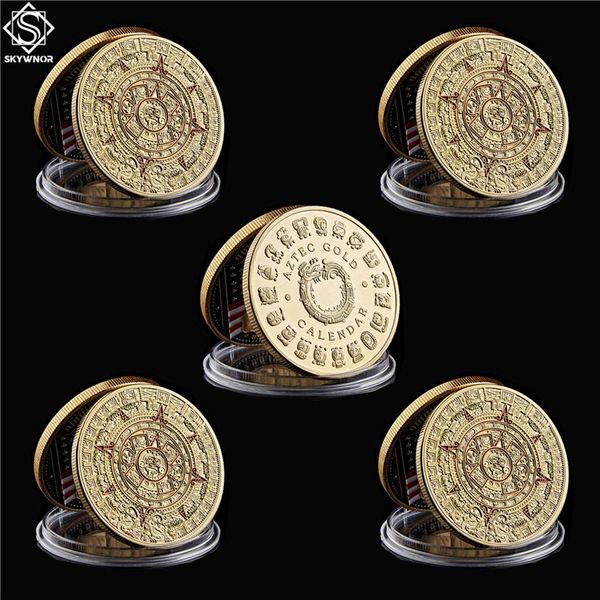 5pcs lot mexico gold plated calendar azetc craft culture souvenir copy coin collectibles262o
5pcs lot mexico gold plated calendar azetc craft culture souvenir copy coin collectibles262o