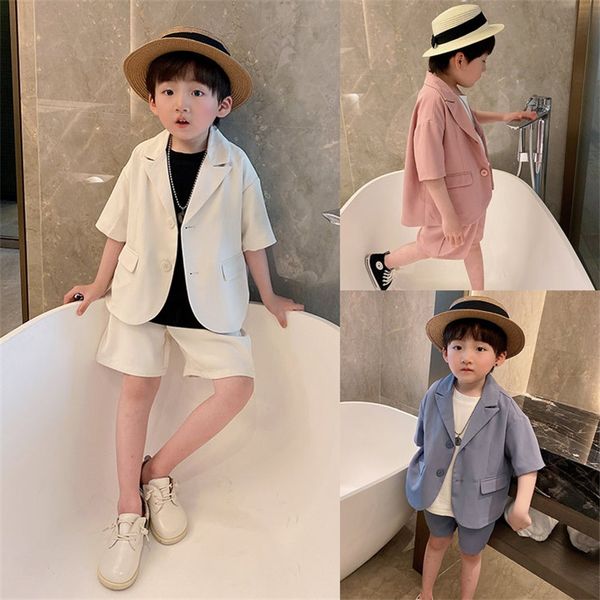 children's clothing sets summer short sleeve suits set boys girls korean blazer shorts 2pcs clothes set kids performance party costume, White
children's clothing sets summer short sleeve suits set boys girls korean blazer shorts 2pcs clothes set kids performance party costume, White