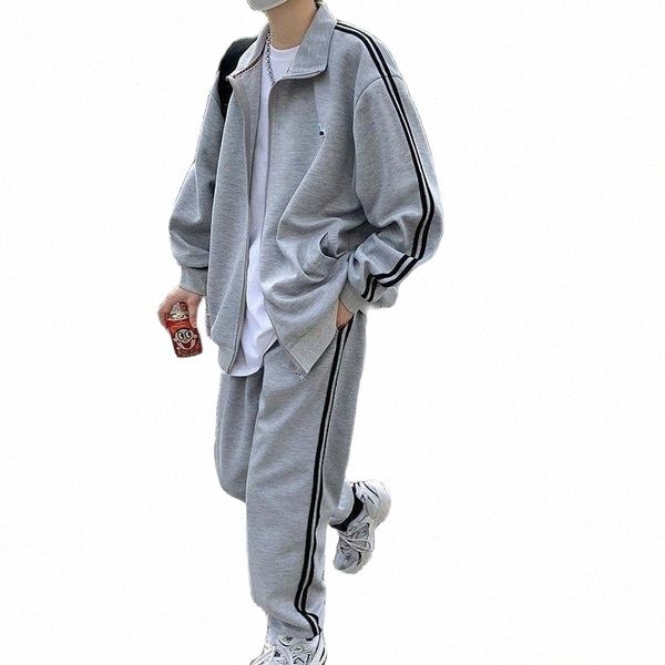 men's tracksuits fashion suit men's sets 2021 korean version of the streamer foot sweatpants spring jacket tracksuit men tyjtjy tr, Gray
men's tracksuits fashion suit men's sets 2021 korean version of the streamer foot sweatpants spring jacket tracksuit men tyjtjy tr, Gray