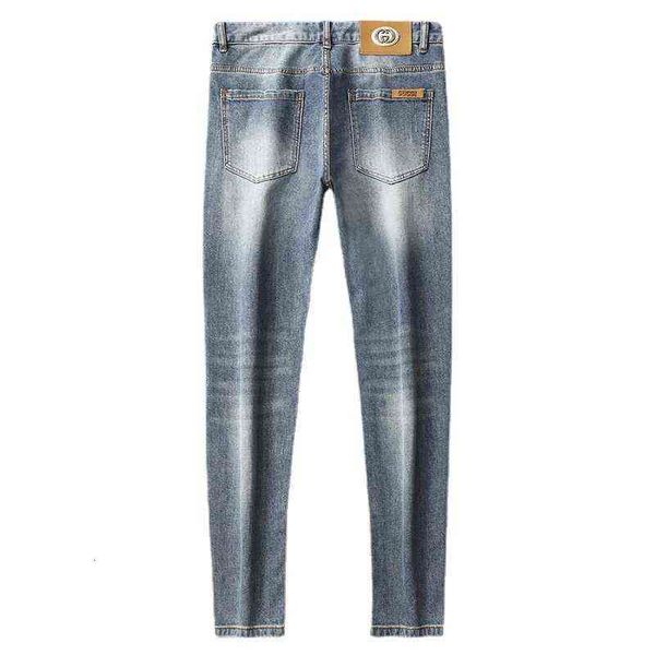 designer jeans blue men's fashion spring and summer thin slim fit little foot youth elastic washed casual pants
designer jeans blue men's fashion spring and summer thin slim fit little foot youth elastic washed casual pants