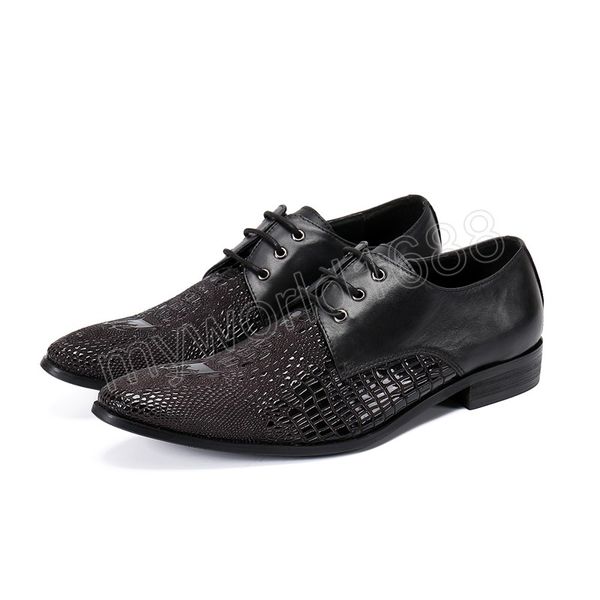 fashion men oxford shoes genuine leather business shoes party lace up dress shoes office, Black
fashion men oxford shoes genuine leather business shoes party lace up dress shoes office, Black
