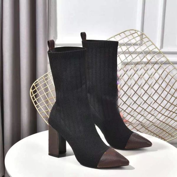 designer heel socks boots fashion leather women autumn winter shoes letters gn louise''viuton ddp, Black
designer heel socks boots fashion leather women autumn winter shoes letters gn louise''viuton ddp, Black