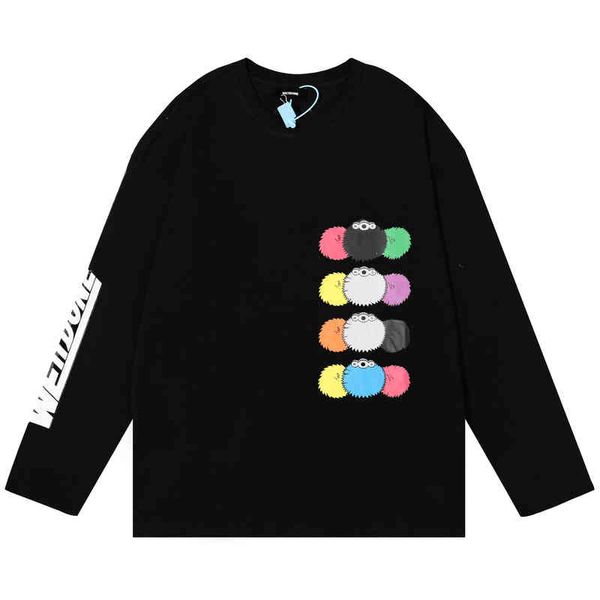 men's hoodies sweatshirts correct version w color cartoon coal ball monster print men and women loose round neck long sleeve, Black
men's hoodies sweatshirts correct version w color cartoon coal ball monster print men and women loose round neck long sleeve, Black